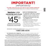 USA Spectrum utility bill template in Word and PDF format (4 pages)