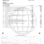 USA Navy Federal Union bank statement template in Word and PDF format (5 pages)