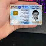 Israel ID template in PSD format, fully editable (+editable PSD photo look)