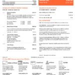 USA New Jersey PSEG electricity utility bill template in Word and PDF format, 2 pages