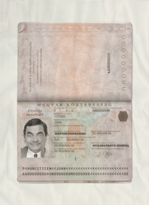 Authentic Hungary PSD Passport Template 1