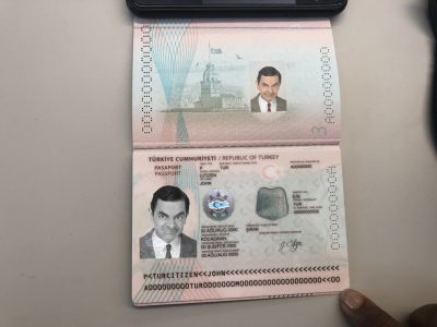 Authentic Turkey PSD Passport Template (photo look, 2018 – present)