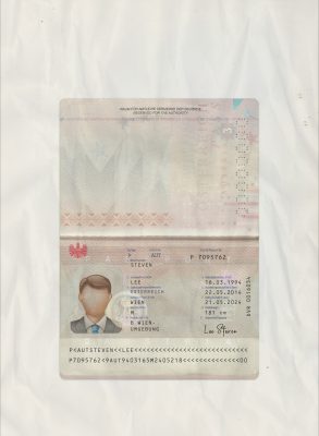 Authentic Austria PSD Passport Template