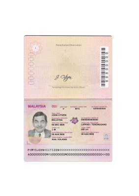 Authentic Malaysia PSD Passport Template (2010-2017)