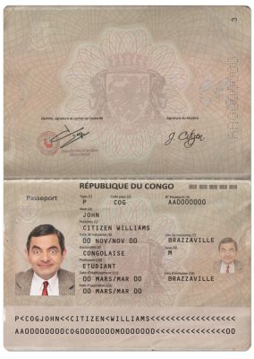 Authentic Republic of the Congo PSD Passport Template (2014 – present)