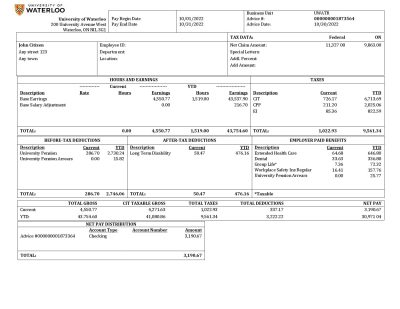 USA educational company employee sheet template in Word and PDF format