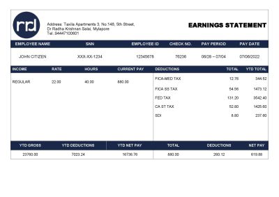 USA printing company employee sheet template in Word and PDF format