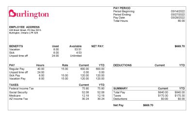 USA retail group company employee sheet template in Word and PDF format