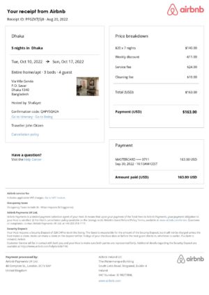 Editable Bangladesh Hotel Booking Form Template | Fillable PDF