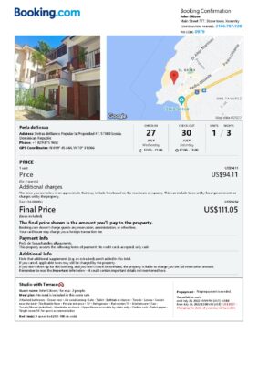 Customizable Dominican Republic Airbnb Reservation Template | Word & PDF Formats