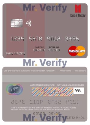 Russia Editable Templates 3 Editable Russia Bank of Moscow mastercard Templates in PSD Format