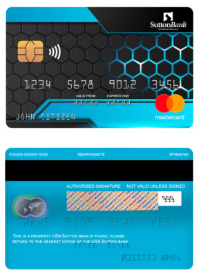 Fillable USA Sutton bank mastercard Templates