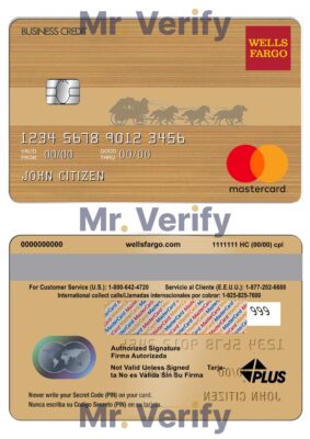 Fillable USA Wells Fargo bank mastercard Templates | Layer-Based PSD