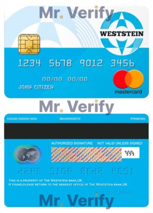 England Editable Templates 9 Fillable United Kingdom WestStein bank mastercard credit card Templates | Layer-Based PSD