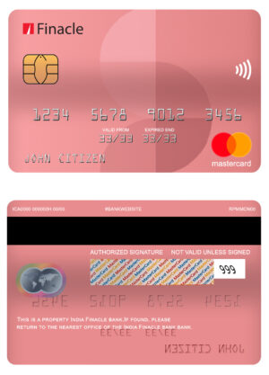 Fillable India Finacle bank mastercard Templates