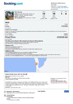 Customizable Jamaica Airbnb Reservation Template | Word & PDF Formats