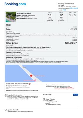 Customizable Kiribati Airbnb Reservation Template | Word & PDF Formats