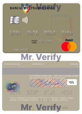 Fillable Moldova Banca Transilvania bank mastercard Templates | Layer-Based PSD