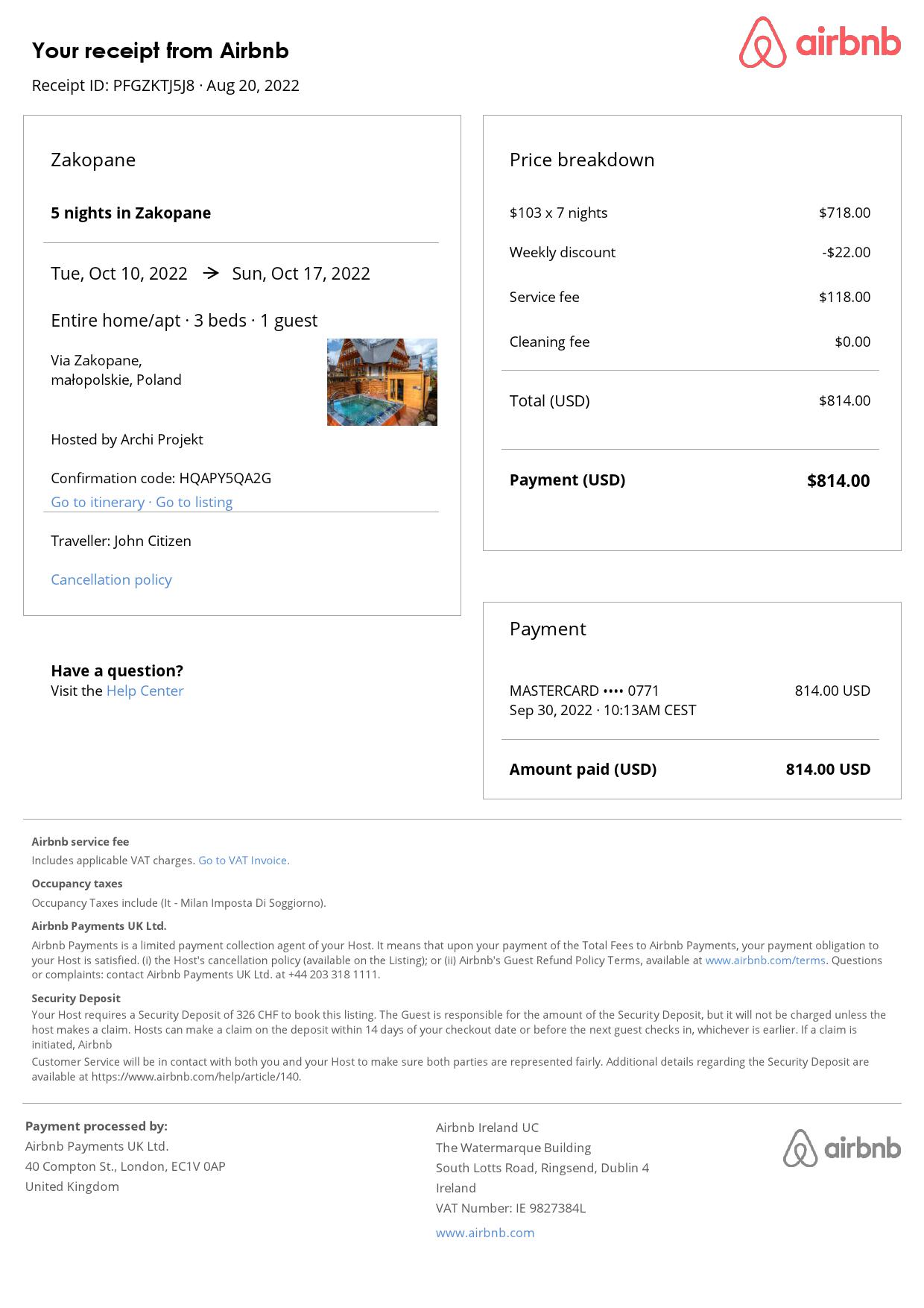 Editable Poland Hotel Booking Form Template | Fillable PDF