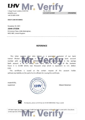 England Editable Templates 14 Download United Kingdom LHV Bank Reference Letter Templates | Editable Word