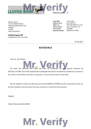 England Editable Templates 1 Download United Kingdom Lloyds Bank Reference Letter Templates | Editable Word
