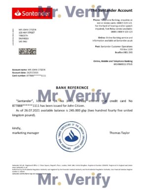 England Editable Templates 2 Download United Kingdom Santander Bank Reference Letter Templates | Editable Word
