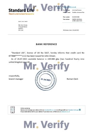 England Editable Templates 1 Download United Kingdom Standard Life Bank Reference Letter Templates | Editable Word