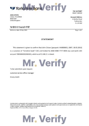 England Editable Templates 10 Download United Kingdom Yorkshire Bank Reference Letter Templates | Editable Word