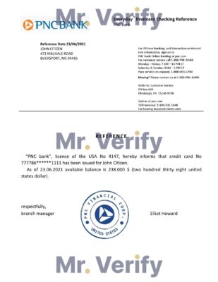 Download USA PNC Bank Reference Letter Templates | Editable Word