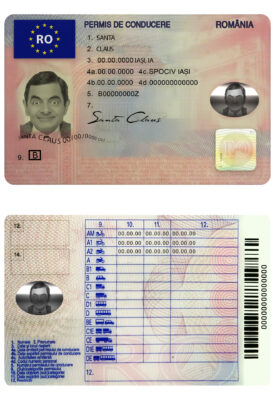 Fake Romania Driver License Template | PSD Layer-Based (version 1)