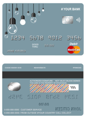 Fillable king lamp universal master card Templates