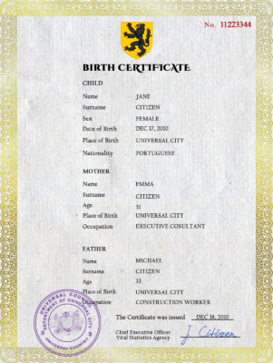 Authentic benefits universal Birth Certificate PSD Template | Customize and Download Online