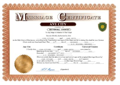 forever universal Marriage Certificate | Editable PDF Templates