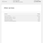 green leaves universal multipurpose utility bill template in Word and PDF format