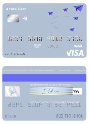 Fillable medium trip universal visa card Templates