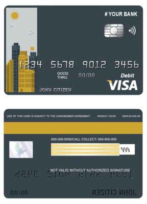 Fillable ori bulding universal visa card Templates