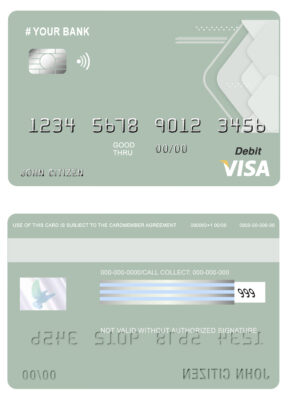 Fillable upgrade abstract universal visa card Templates