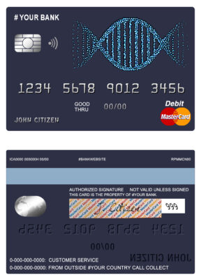 Editable vintage abstract universal master card Templates