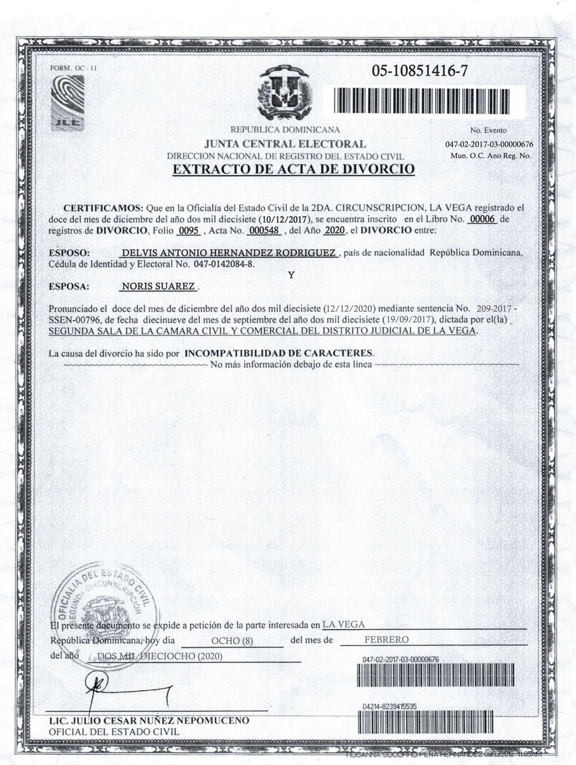 Easily Customize Dominica Divorce Certificate with Realistic word Templates